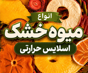 انواع میوه خشک | اسلایس حرارتی